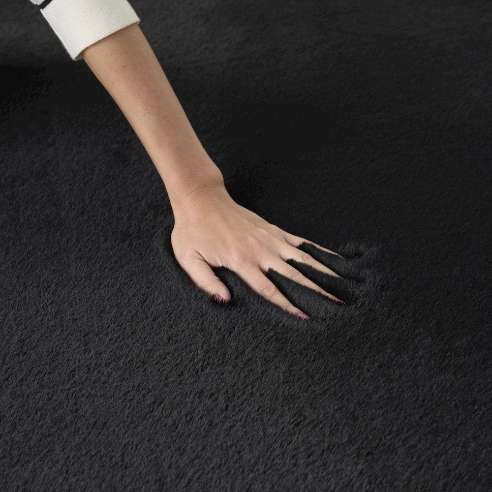 Nourison Home Soft Plush Rabbit Fur Area Rug