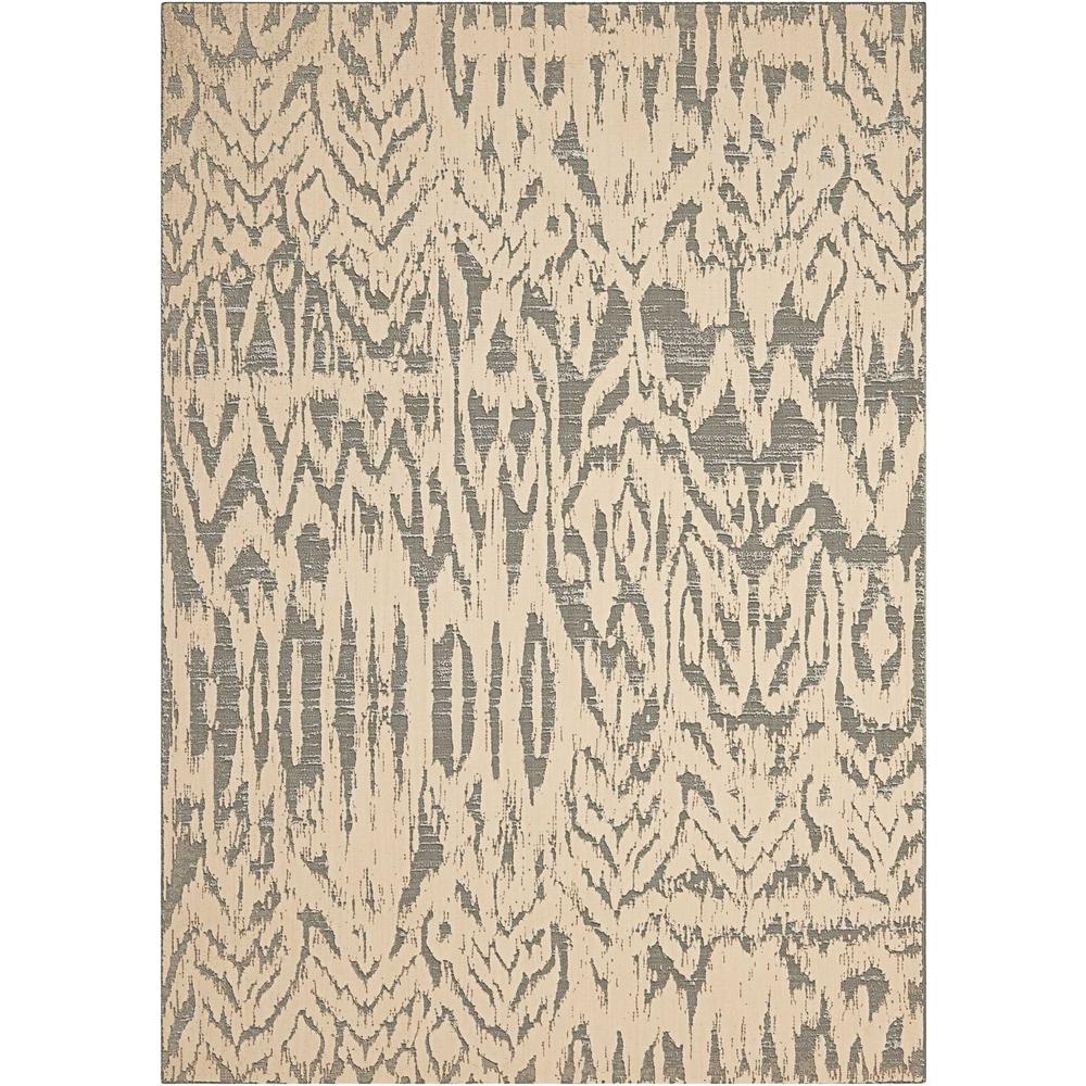 Nepal Area Rug, Ivory/Grey, 7'9" x 10'10"