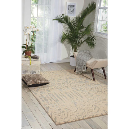 Nepal Area Rug, Ivory/Grey, 7'9" x 10'10"