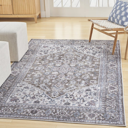 Rectangle New Concept Washables Area Rug 7'10" x 9'10"
