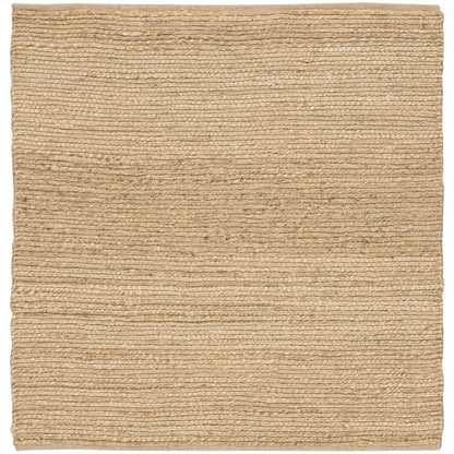 Square Natural Jute Area Rug 4' x Square