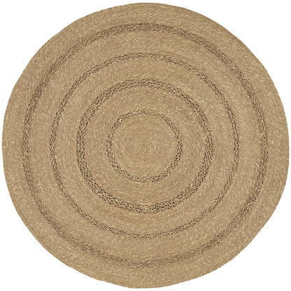 Round Natural Seagrass Area Rug 5' x Round