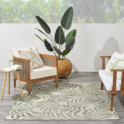 Rectangle Garden Oasis Area Rug 6' x 9'