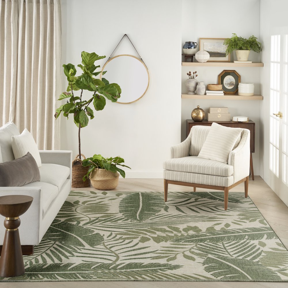 Rectangle Garden Oasis Area Rug 8' x 10'