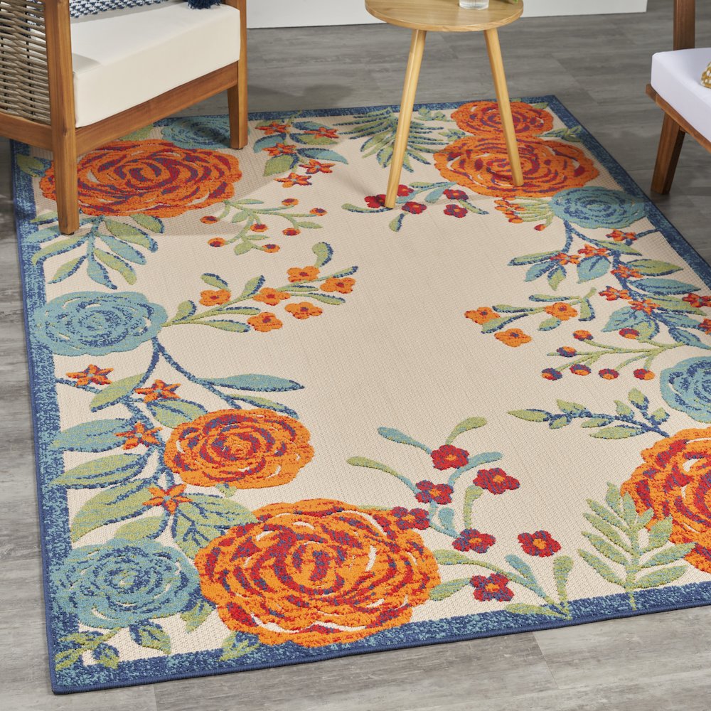 Rectangle Aloha Area Rug 5'3" x 7'5"