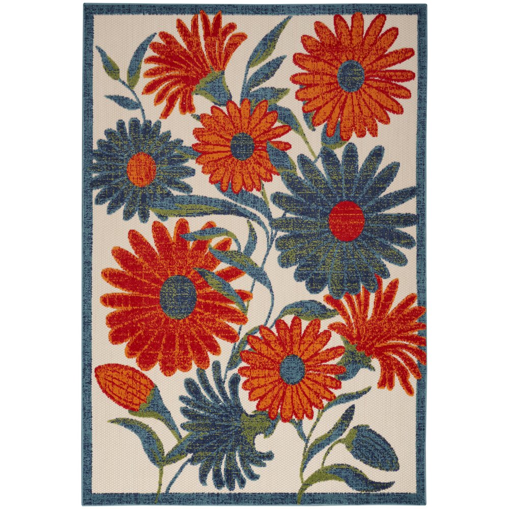 Rectangle Aloha Area Rug 6' x 9'