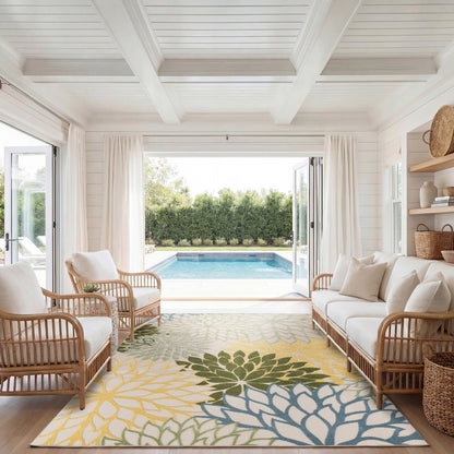 Rectangle Aloha Area Rug 9' x 12'
