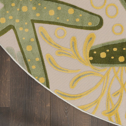 Round Aloha Area Rug 7'10" x Round