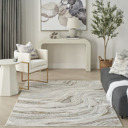 Rectangle Glam Area Rug 3'11" x 5'11"