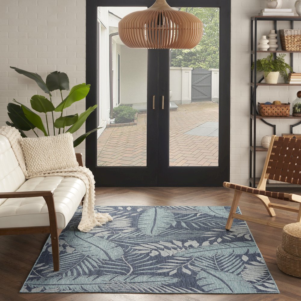 Rectangle Garden Oasis Area Rug 4' x 6'
