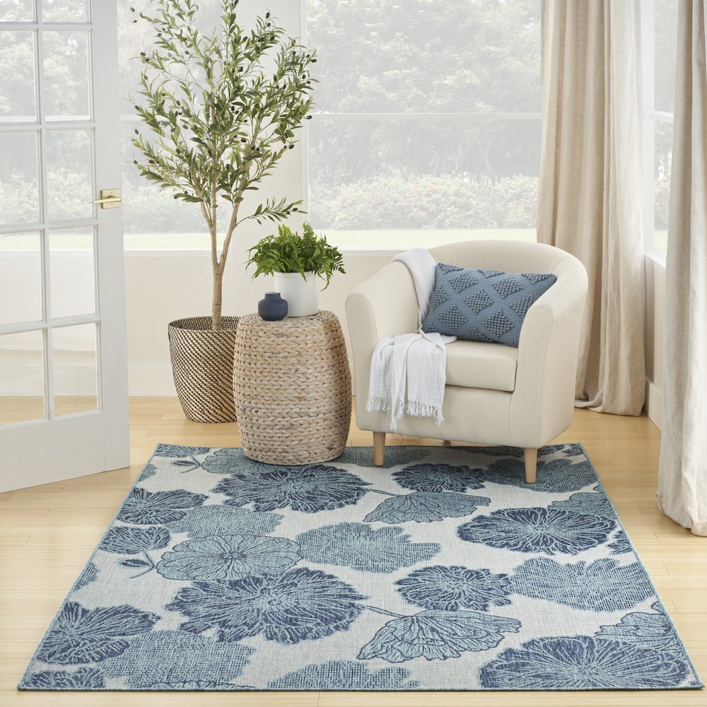 Rectangle Garden Oasis Area Rug 6' x 9'
