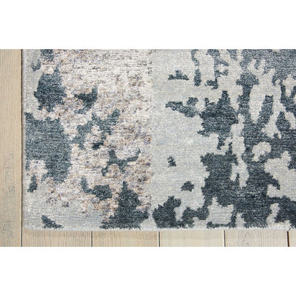 Silk Shadows Silver Grey Area Rug