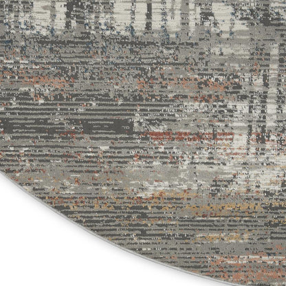 Modern Round Area Rug, 8' x Round