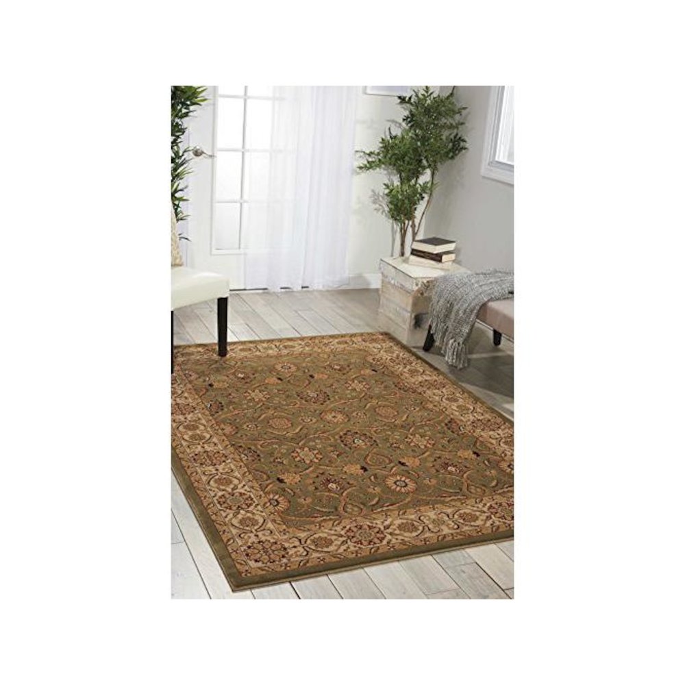 Persian Crown Green Area Rug