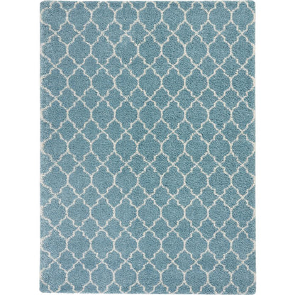 Amore Area Rug, Aqua, 6'7" x 9'6"