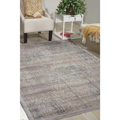 Graphic Illusions Area Rug, Grey, 6'7" x 9'6"