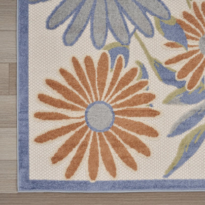 Aloha 9' x 12' Beige Multicolor Contemporary Rug