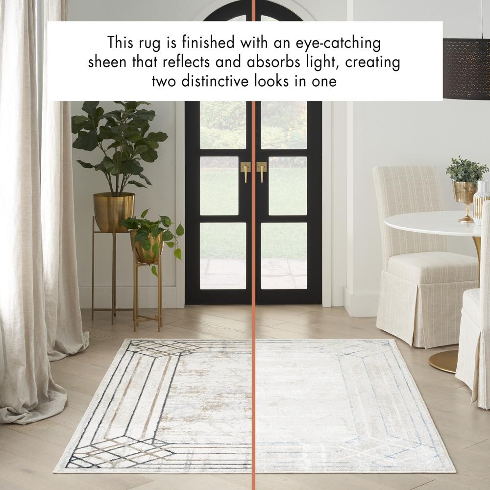 Mid-Century Modern Rectangle Area Rug, 5' x 7'