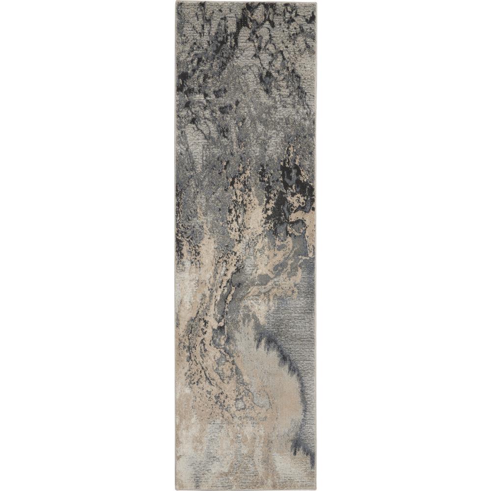Modern Runner Area Rug, 8' Runner
