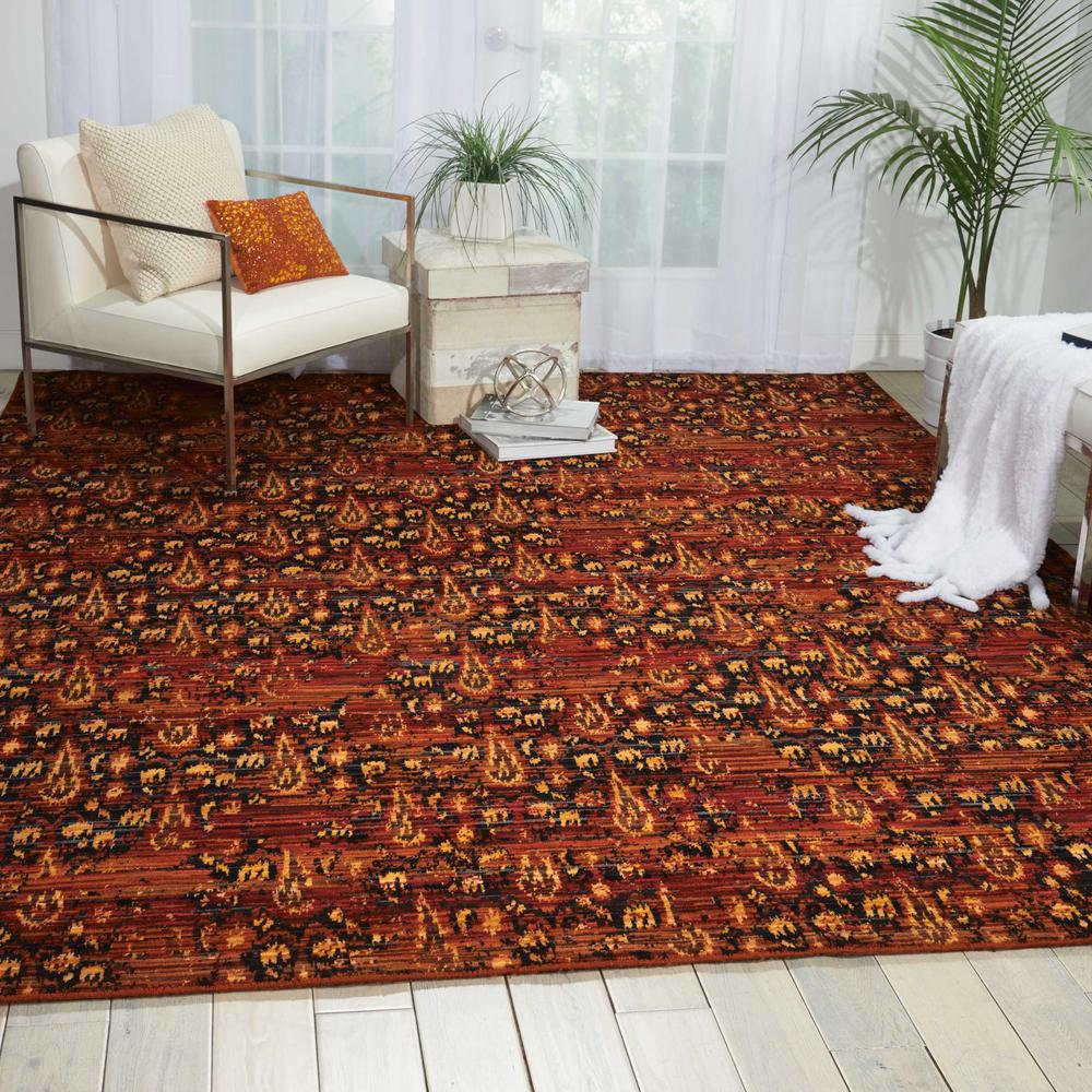 Rhapsody Area Rug, Flame, 8'6" x 11'6"