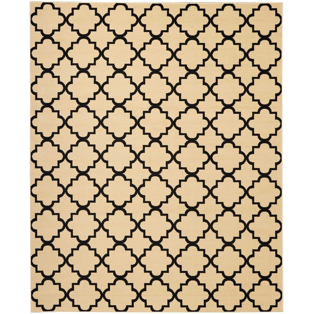Grafix Area Rug, Cream/Black, 7'10" x 9'10"
