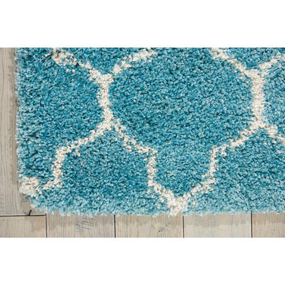 Amore Area Rug, Aqua, 2'2" x 10'