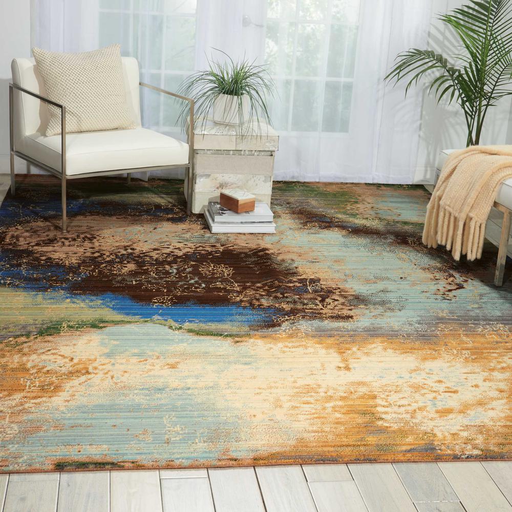 Rhapsody Area Rug, Ocean, 5'6" x 8'