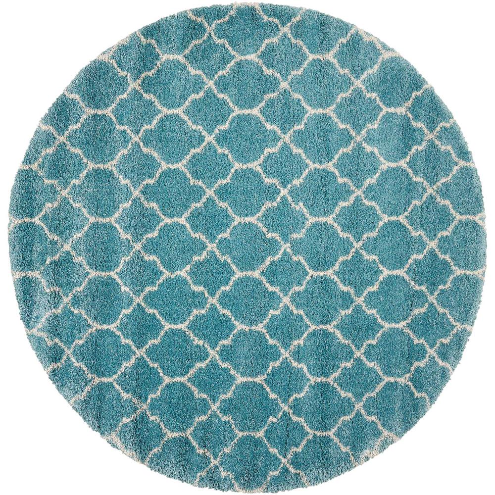 Amore Area Rug, Aqua, 7'10" x ROUND