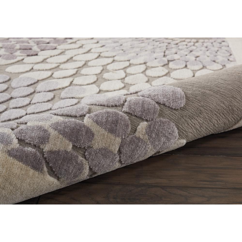 Graphic Illusions Area Rug, Grey, 5'3" x ROUND