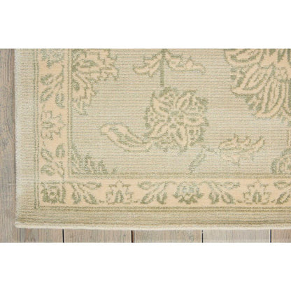 Luminance Area Rug, Cream/Mint, 9'3" x 12'9"