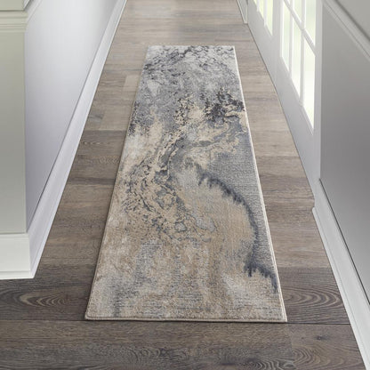 Modern Runner Area Rug, 8' Runner