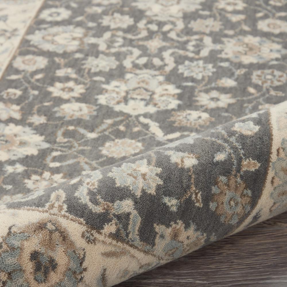 Round Farmhouse Machine Made Area Rug
