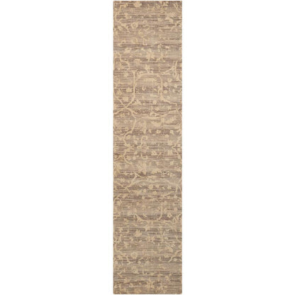 Silk Elements Area Rug, Taupe, 2'5" x 10'