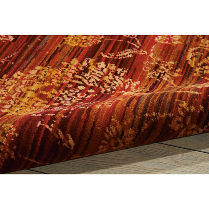 Rhapsody Area Rug, Sienna/Gold, 8'6" x 11'6"