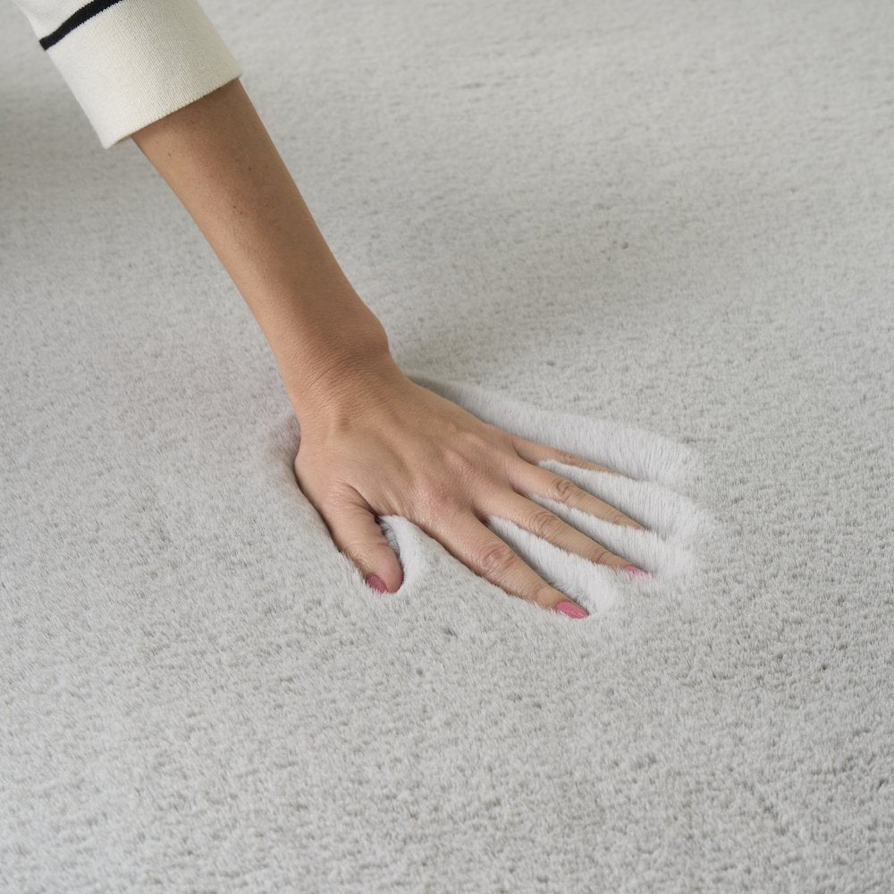 Nourison Home Soft Plush Rabbit Fur Area Rug
