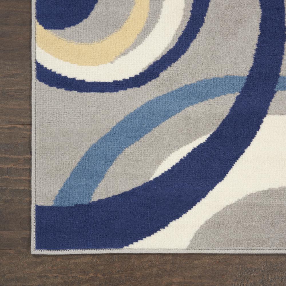 Mid-Century Modern Runner Area Rug, 8' Runner