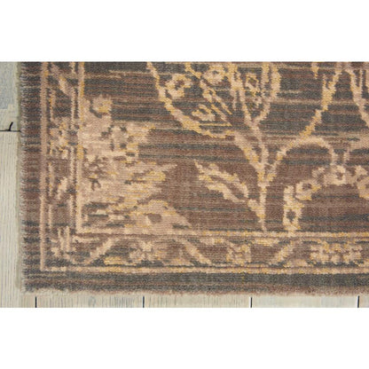 Silk Elements Area Rug, Graphite, 2'5" x 10'