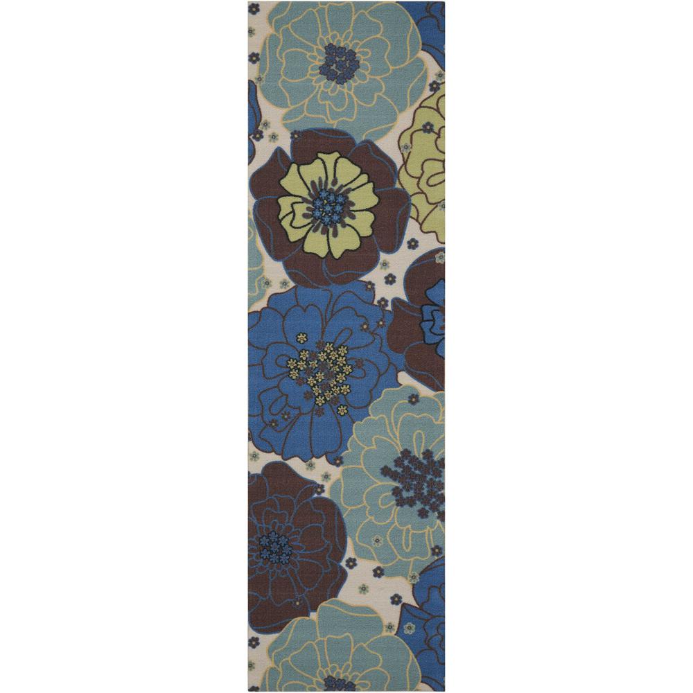 Home & Garden Area Rug, Light Blue, 2'3" x 8'