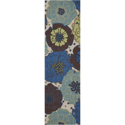 Home & Garden Area Rug, Light Blue, 2'3" x 8'