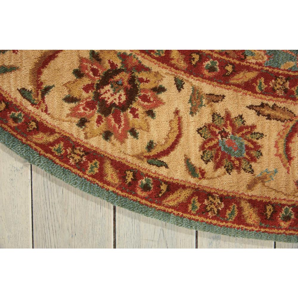 Round Traditional Machine Made Area Rug
