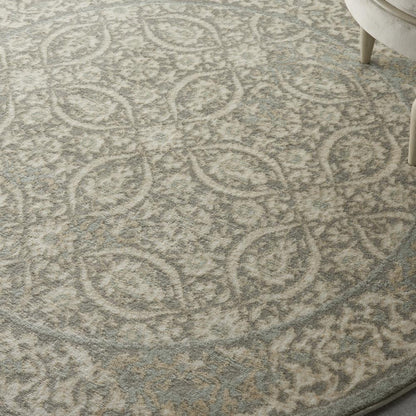 Euphoria Area Rug, Grey, 5'3" x ROUND