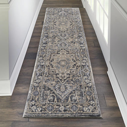 Vintage Runner Area Rug, 8' Runner