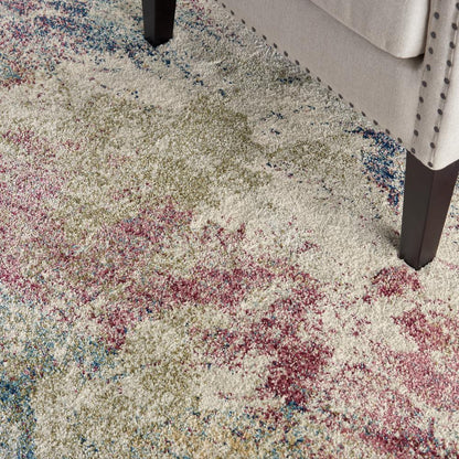 Fusion Area Rug, Cream/Multi, 5'3" x 7'3"