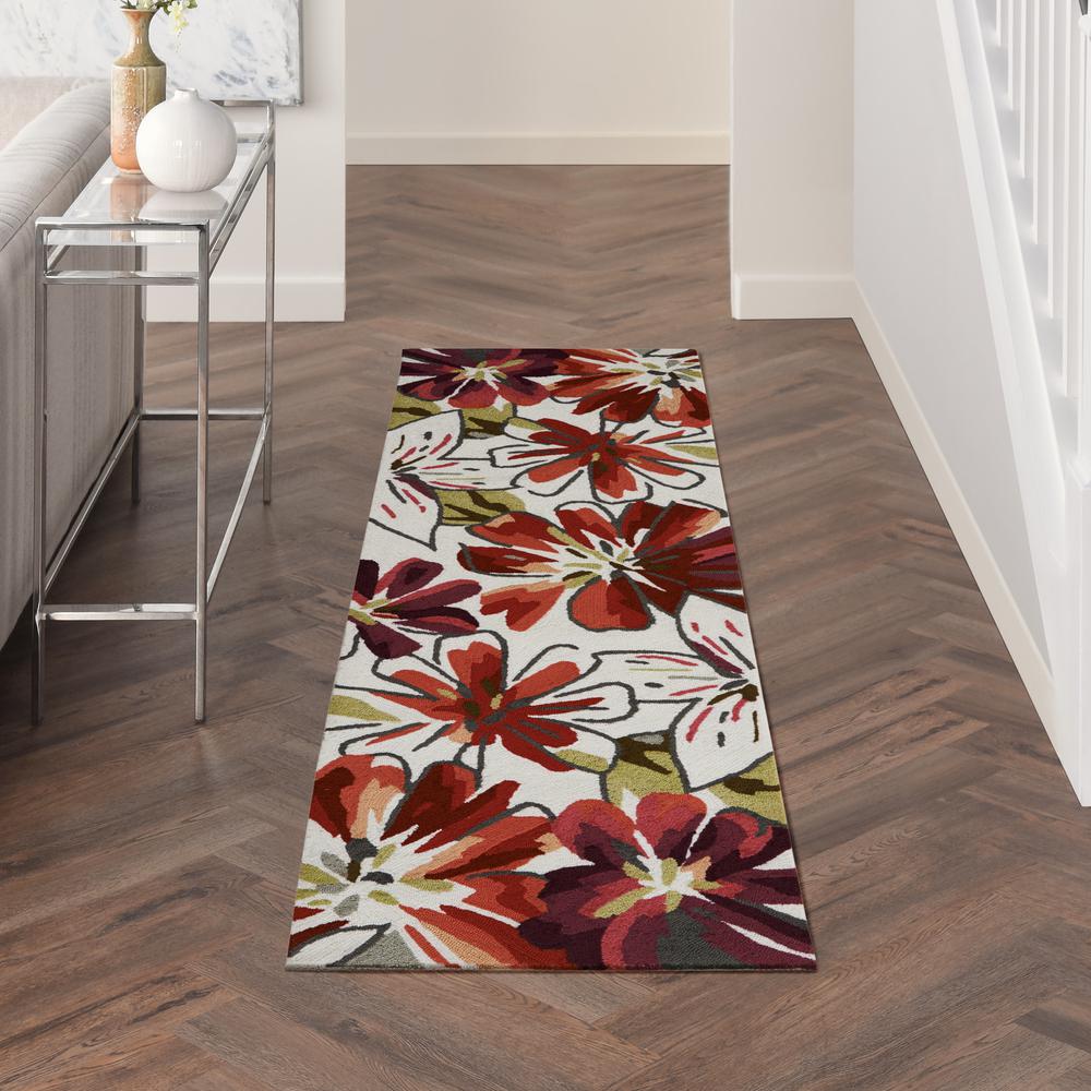 Contemporary Runner Area Rug, 8' Runner