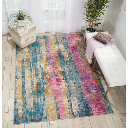 Passion Area Rug, GREY/Multicolor, 5'3" x 7'3"
