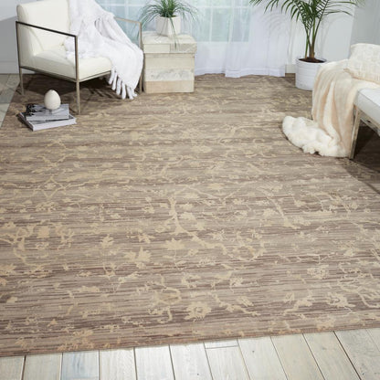 Silk Elements Area Rug, Taupe, 8'6" x 11'6"