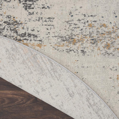 Modern Round Area Rug, 5' x Round