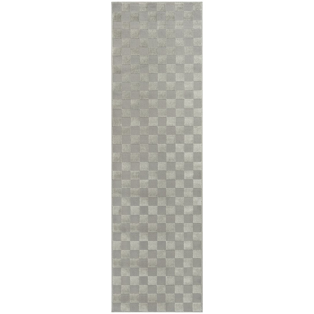 Serenity Home 2'2" x 7'6 Grey Modern Indoor Rug