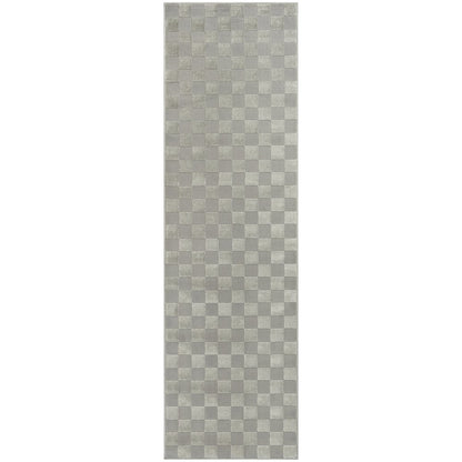 Serenity Home 2'2" x 7'6 Grey Modern Indoor Rug