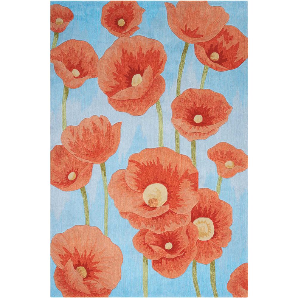 Contemporary Rectangle Area Rug, 4' x 6'